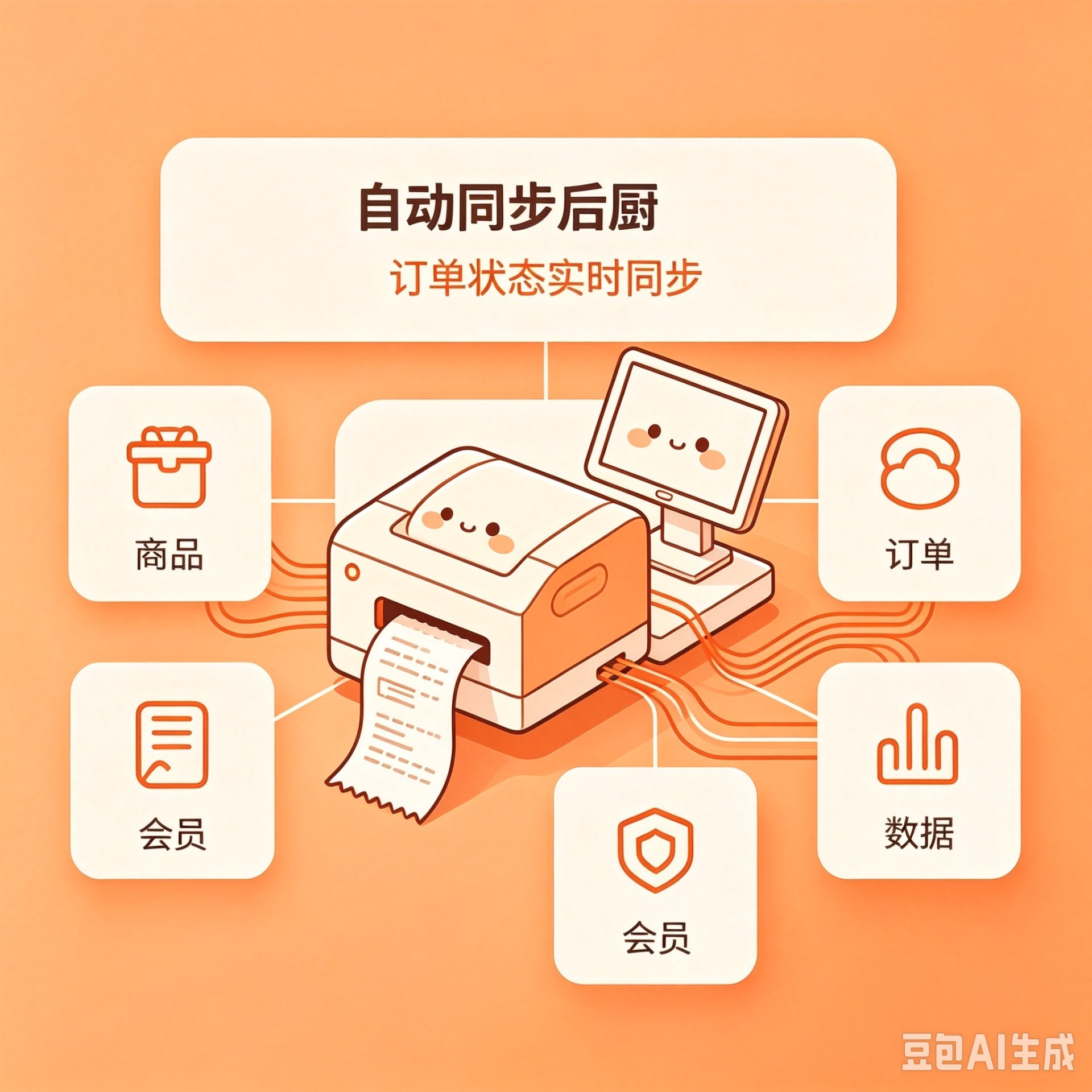 自动同步后厨